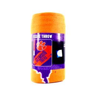 CLEMSON TIGERS BLANKET FLEECE THROW SOFT, WARM